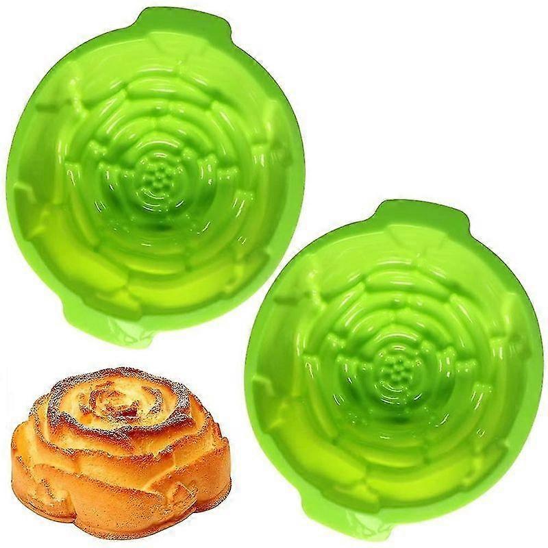 Rose Shape Bread Mold, 2 Pieces Large Rose Cake Mold, Silicone Mold With Roses, Rose Shape