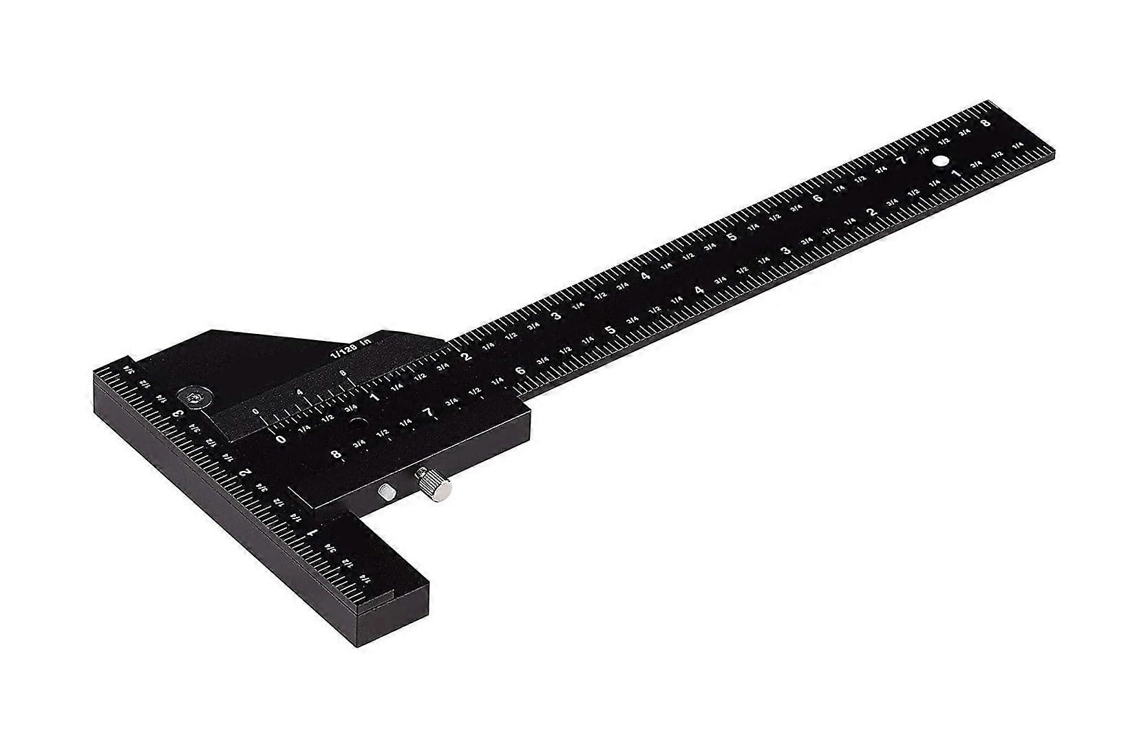 T Ruler Sliding Gauge Aluminum Alloy Scribe Ruler Depth Gauge TSquare Measuring Tools Millimeter Scale