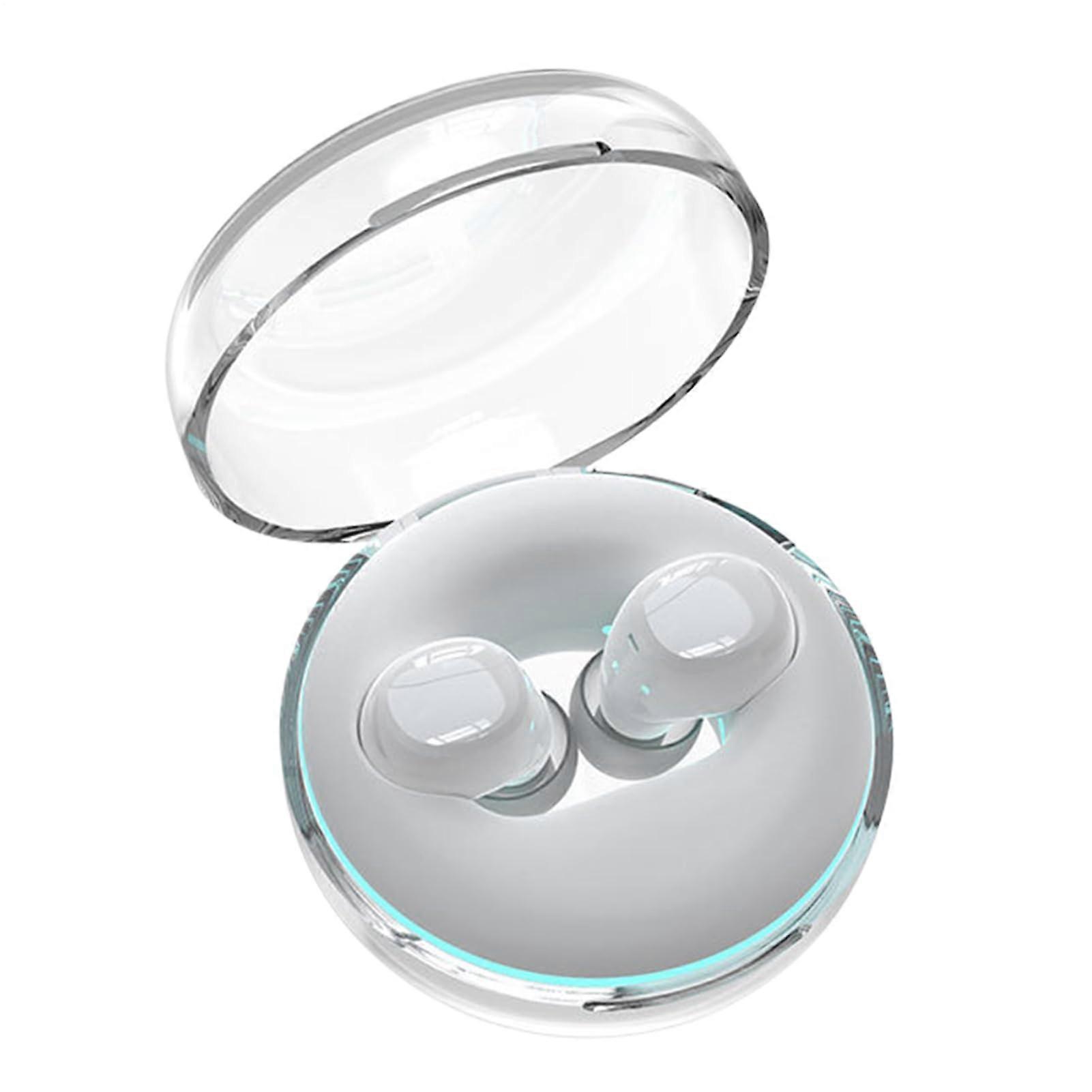 Wireless Earbuds Noise Cancelling Earbuds Comfort Fit Earbuds White For Running Cycling Studying Commuting Sleeping