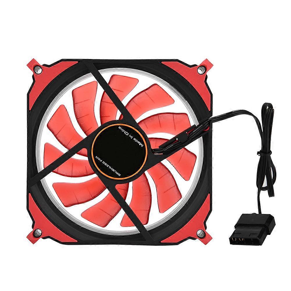 120mm Ultra-quiet LED Light 12V Case Cooler Low Nosie PC Cooling Fan for Desktop Computer Red