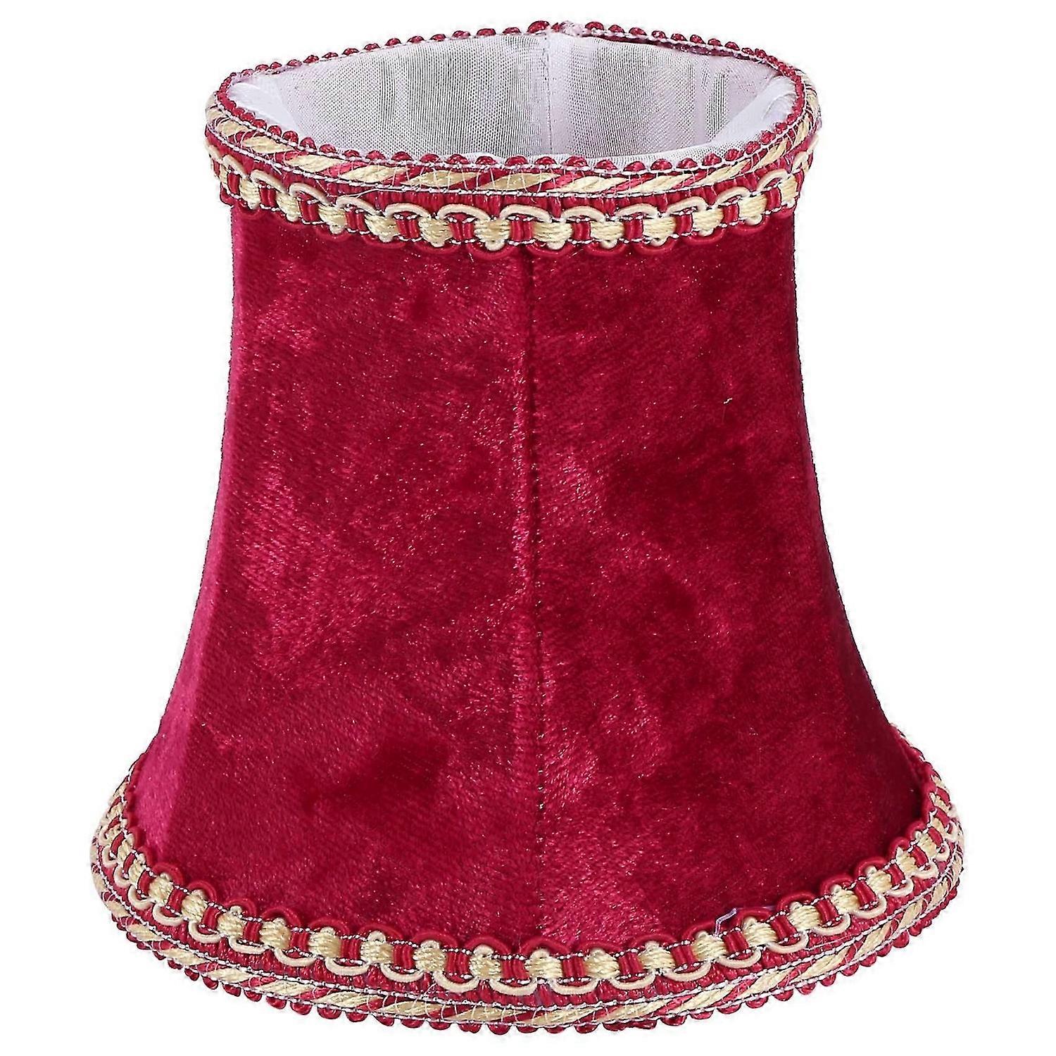 E14 Handmade Lampshade Modern European Style Wall Sconce Lamp (red)