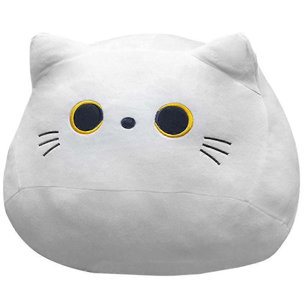 Cat Pillow Japanese Style Hugging Pillow White for Home Use