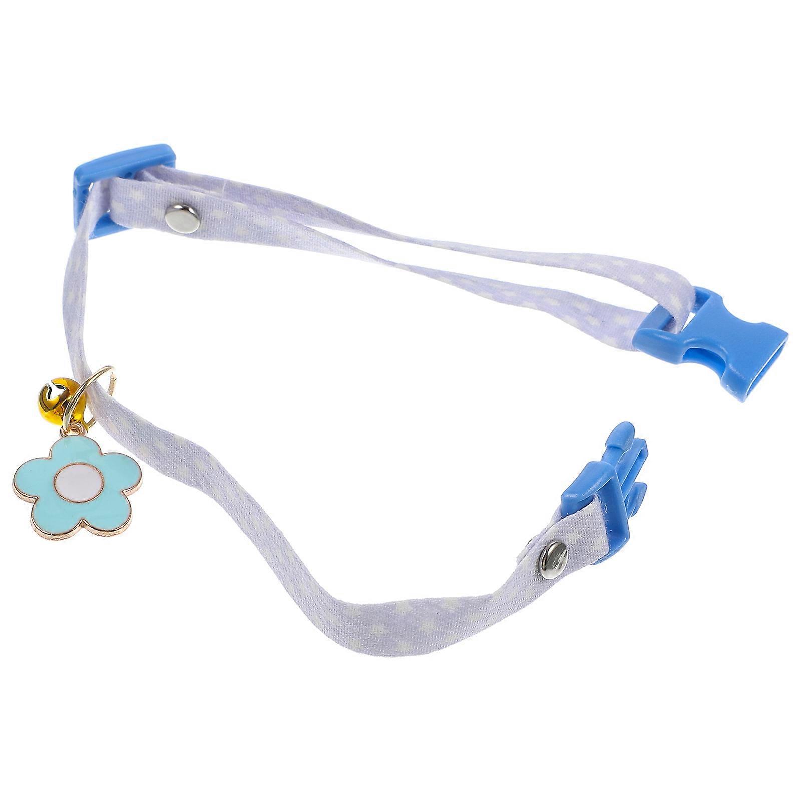 Decorative Cat Collar with Bell for Parties and Photos Polyester Assorted Color with Bell 1Pcs