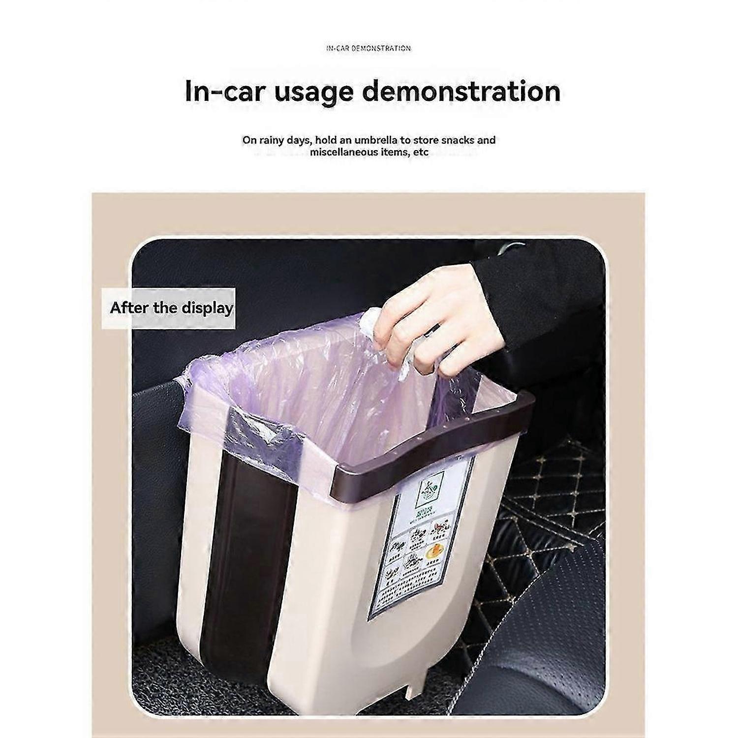 Folding Kitchen Trash Can Multi-Use Waste Bin for Bathroom Toilet Desk Car Recyclable Garbage Contai