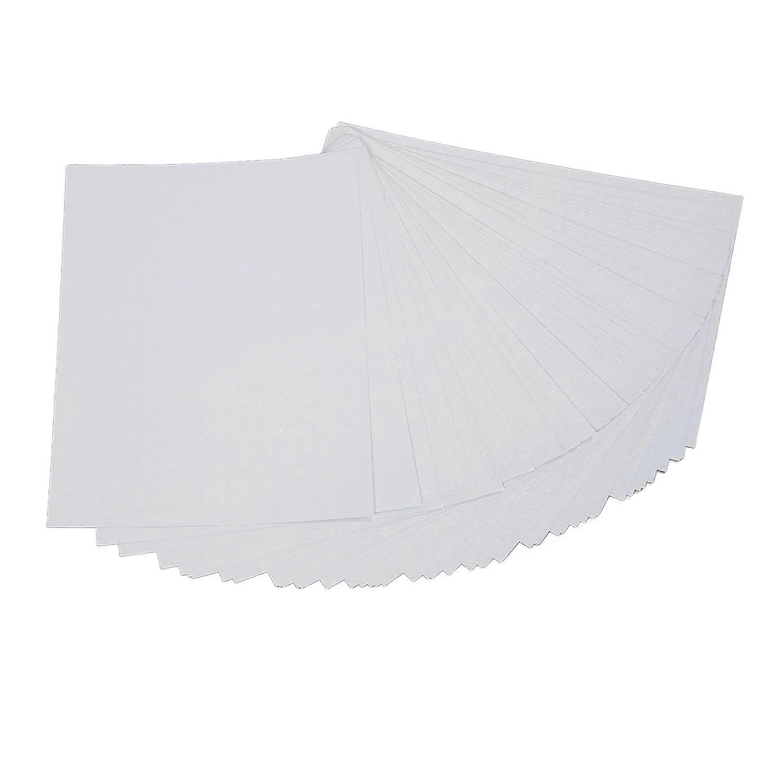 50Pcs A4 Holographic Laminate Sheets Glitter Quicksand Star