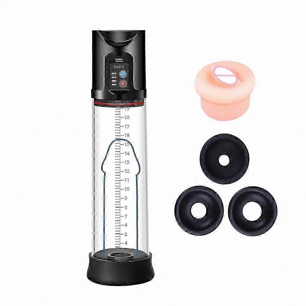 Rechargeable Electric Massager with 4 Suction Levels for High-Vacuum Performance