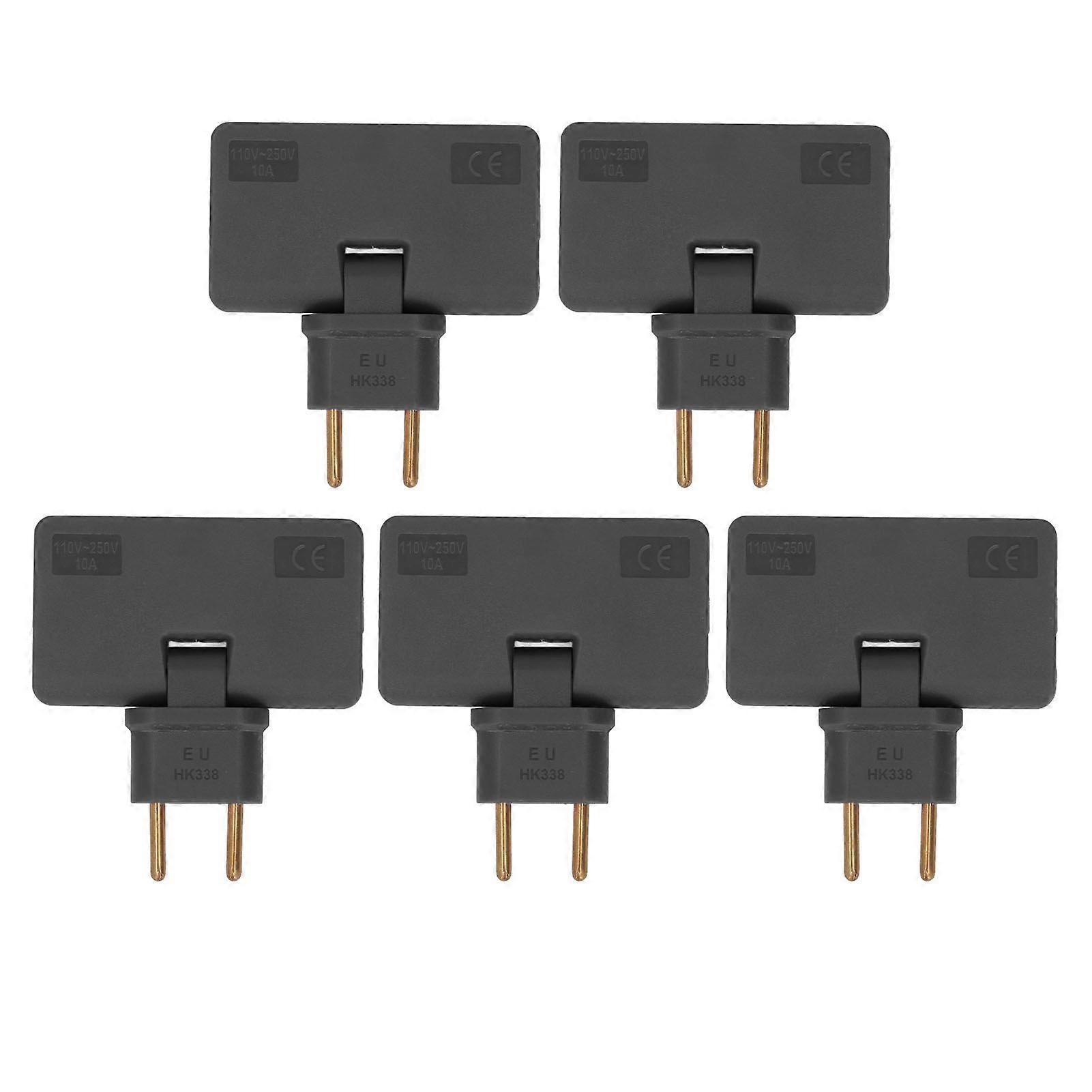 5Pcs  Socket Converter Cordless 180 Degree Extension 1 to 3  Adapter