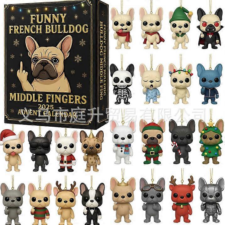Funny French Bulldog 2025 Advent Calendar