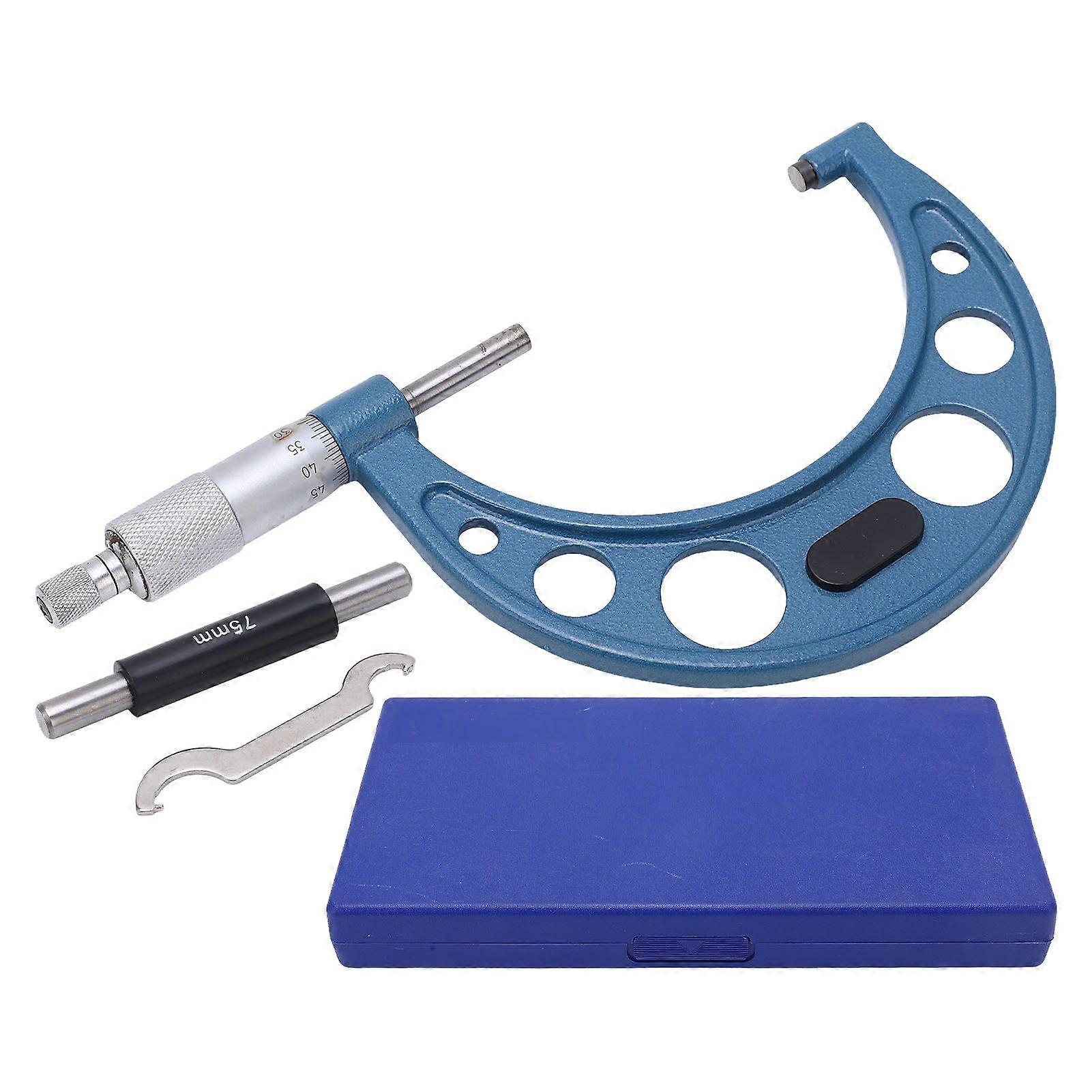 Micrometer Stable Alloy Surface Accurate Measurement Portable Micrometer Caliper Thickness Gauge 75100/0.01mm