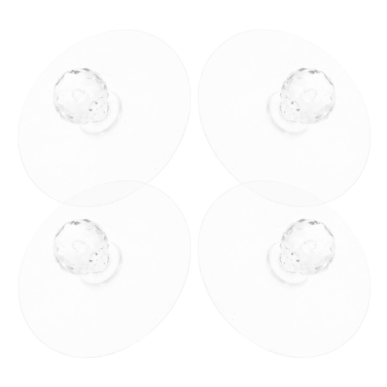 Self Adhesive Cabinet Handles Clear Cabinet Drawer Knobs for Home Use 12Pcs