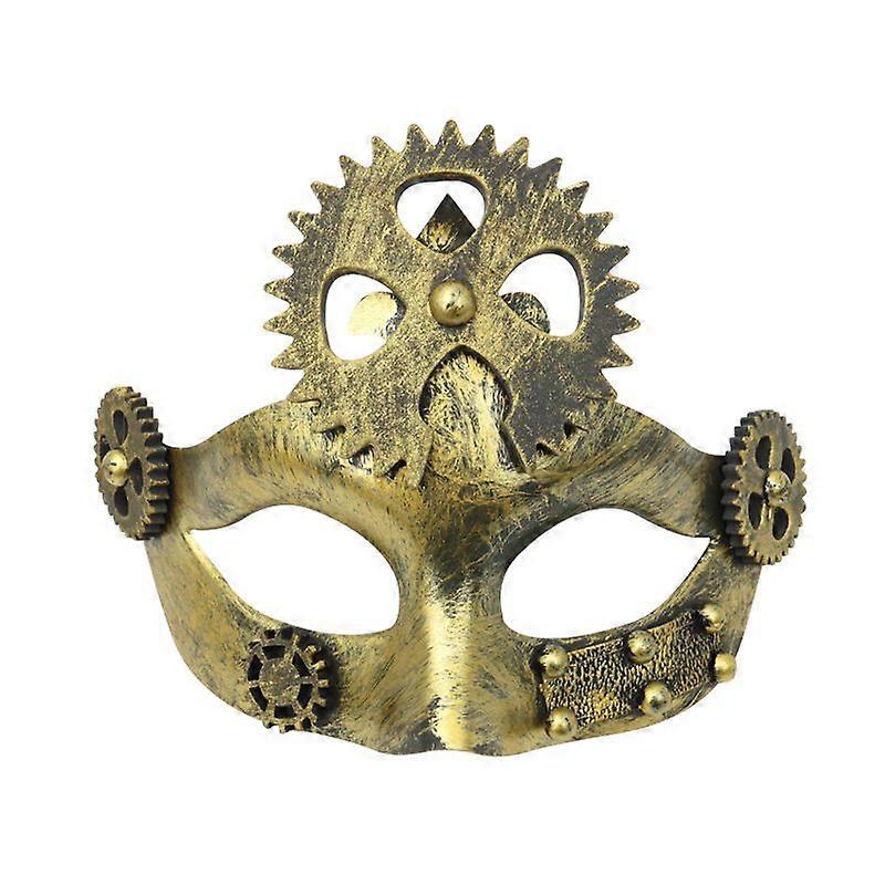 Steampunk-style LED mask with curved edges - perfect for bar and stage