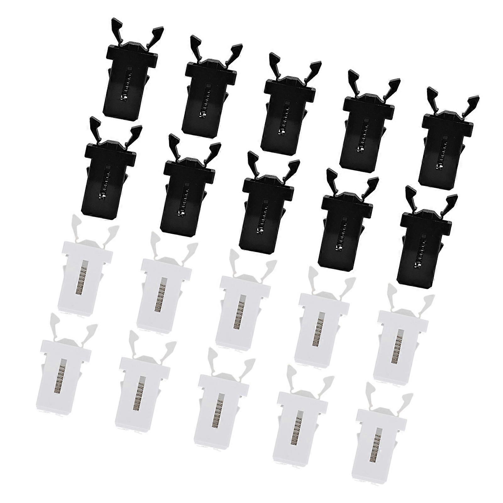 Trash Can Buckle Plastic Push-Type Lock Replacement 40Pcs