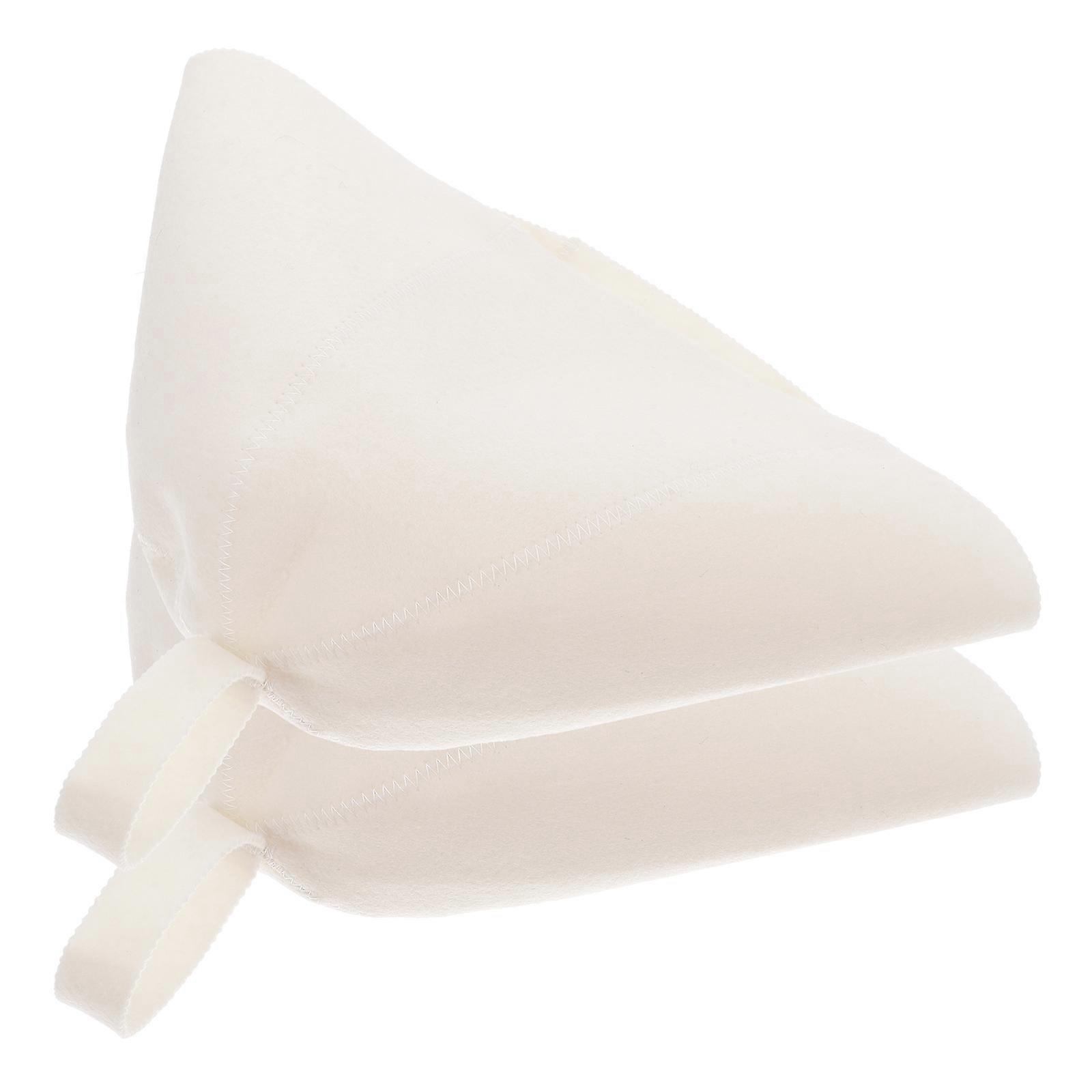 Bathing Felt Sauna Hat for Comfort 2Pcs Thickened Lightweight White Hat