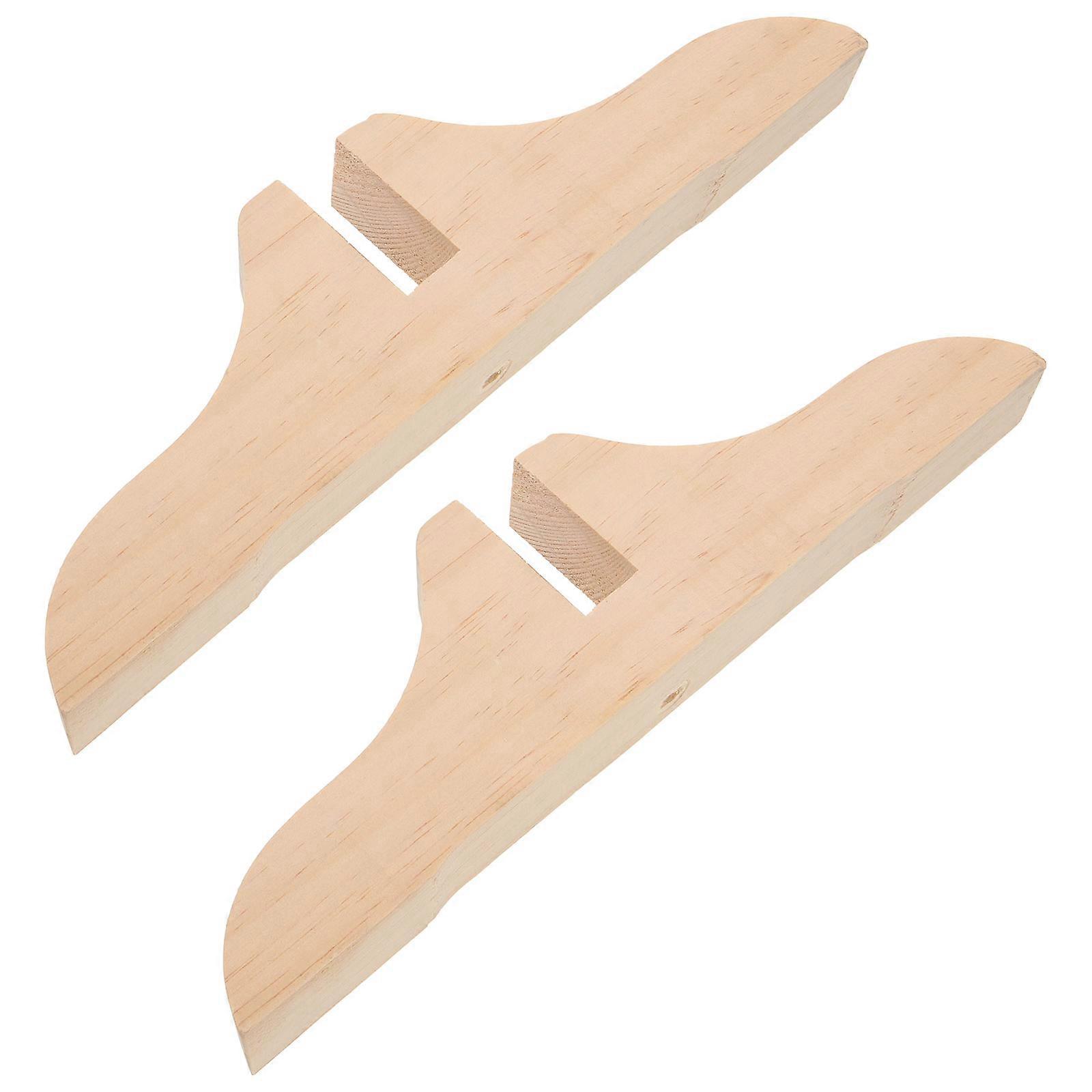 Beige Room Divider Stand Base for Stable Use 8Pcs Wooden Supports