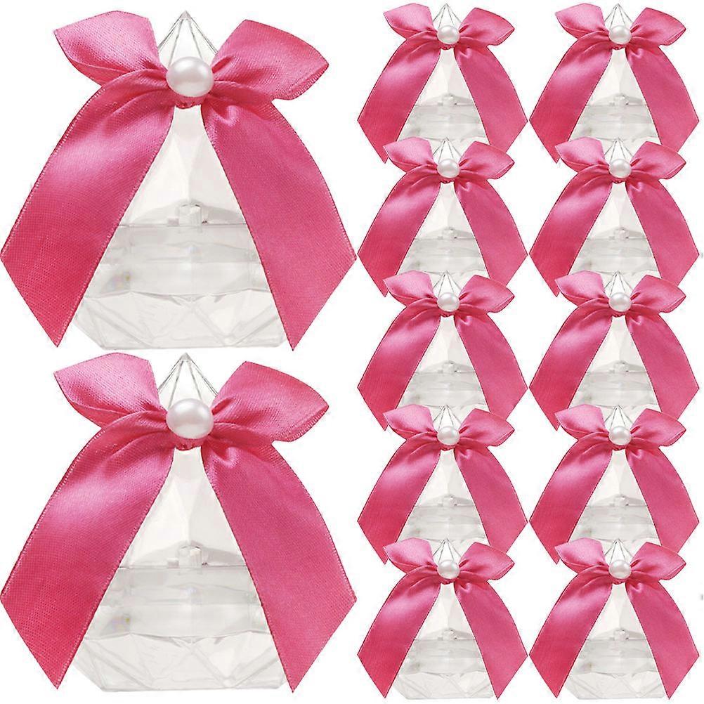 12Pcs Classic Design Diamond Shaped Candy Boxes Ideal For Weddings Engagements And Baby Showers With Storage Function