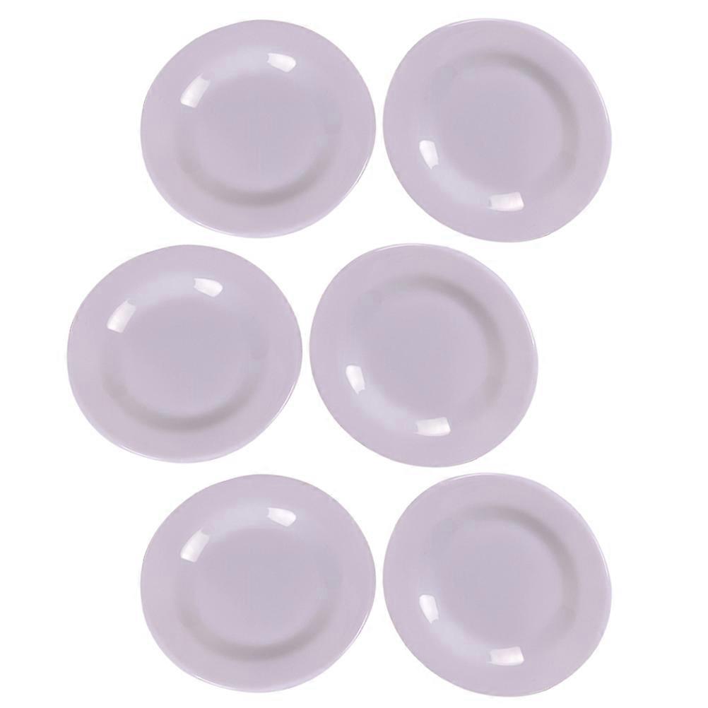 Lavender Doll Tableware Miniature Plate Model for Decor 18Pcs Set