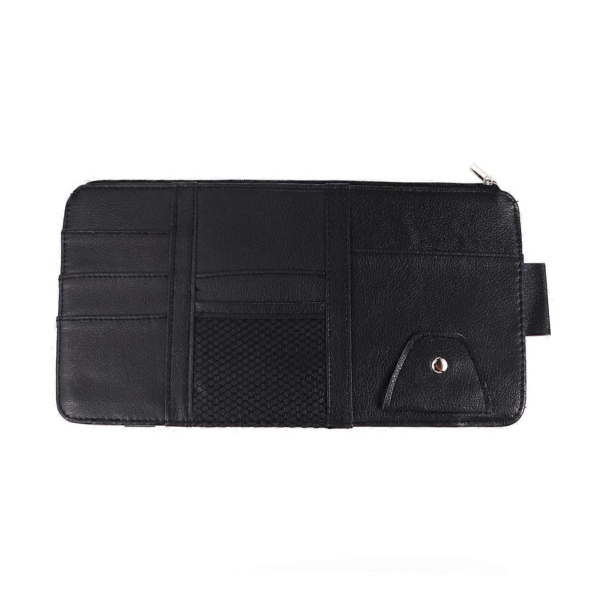 Sun Visor Photo Holder Car Visor Pouch Drivers Driving Space-saving Non-obstructive 1Set
