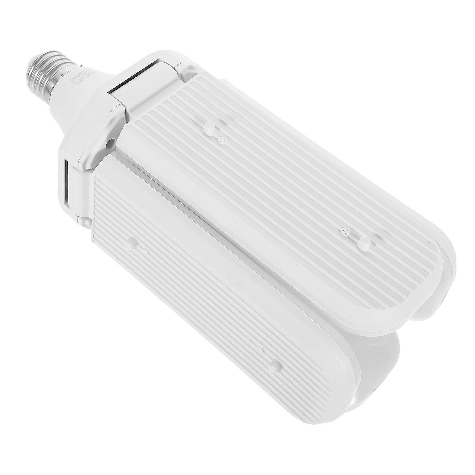 Garage Led Light Bulbs Foldable Lamp Four-Leaf Clover Style White 28*6.5Cm Lighting 1Pcs