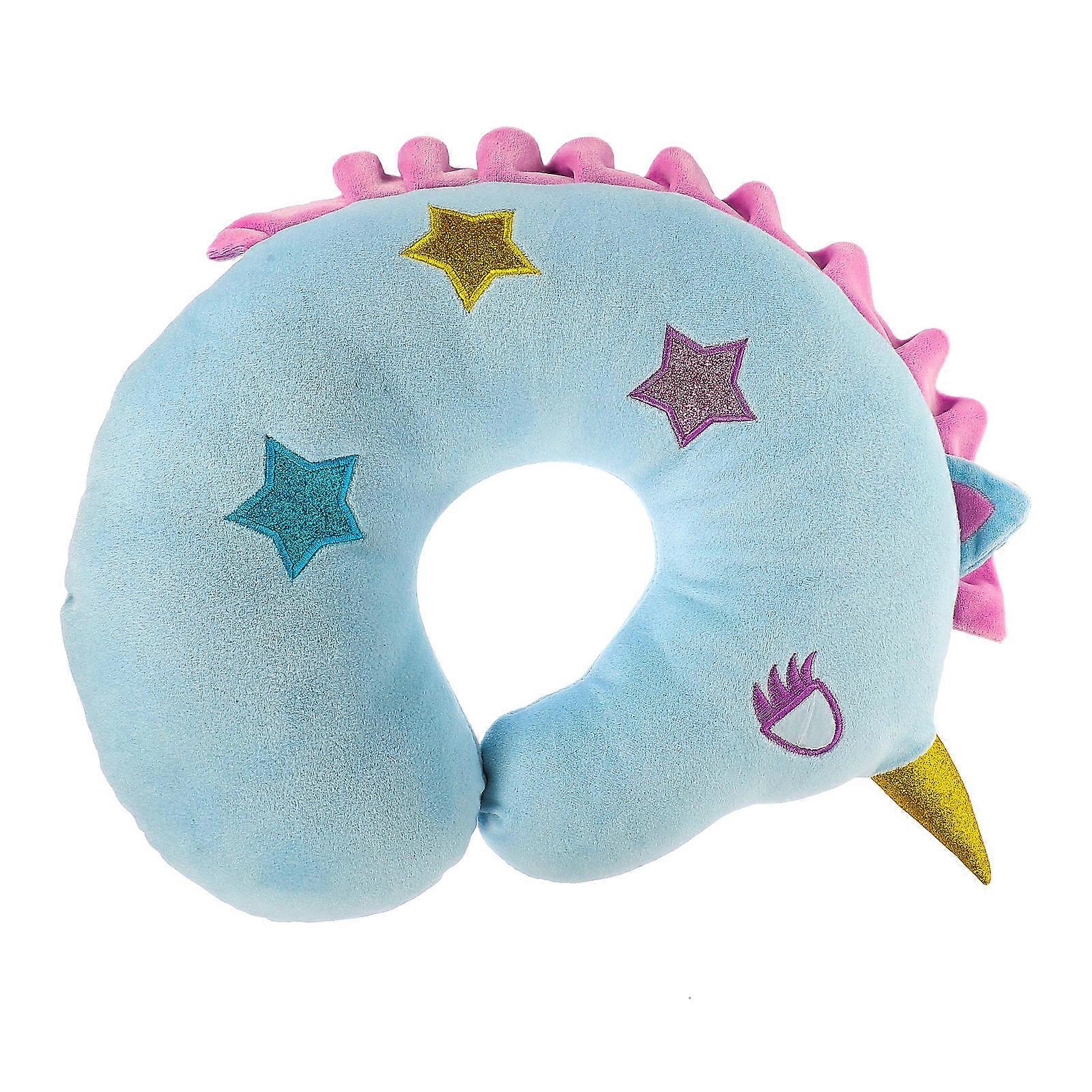 Lovely Unicorn Neck Pillow for Travel Use 4Pcs U-Shaped Support Pillows