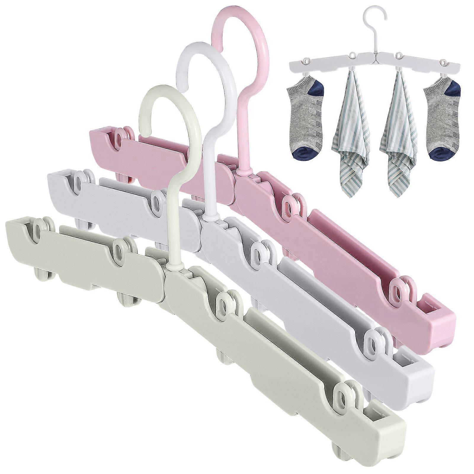 Foldable Clothes Hangers Travel Hangers for Clothes Hanging 30Pcs Assorted
