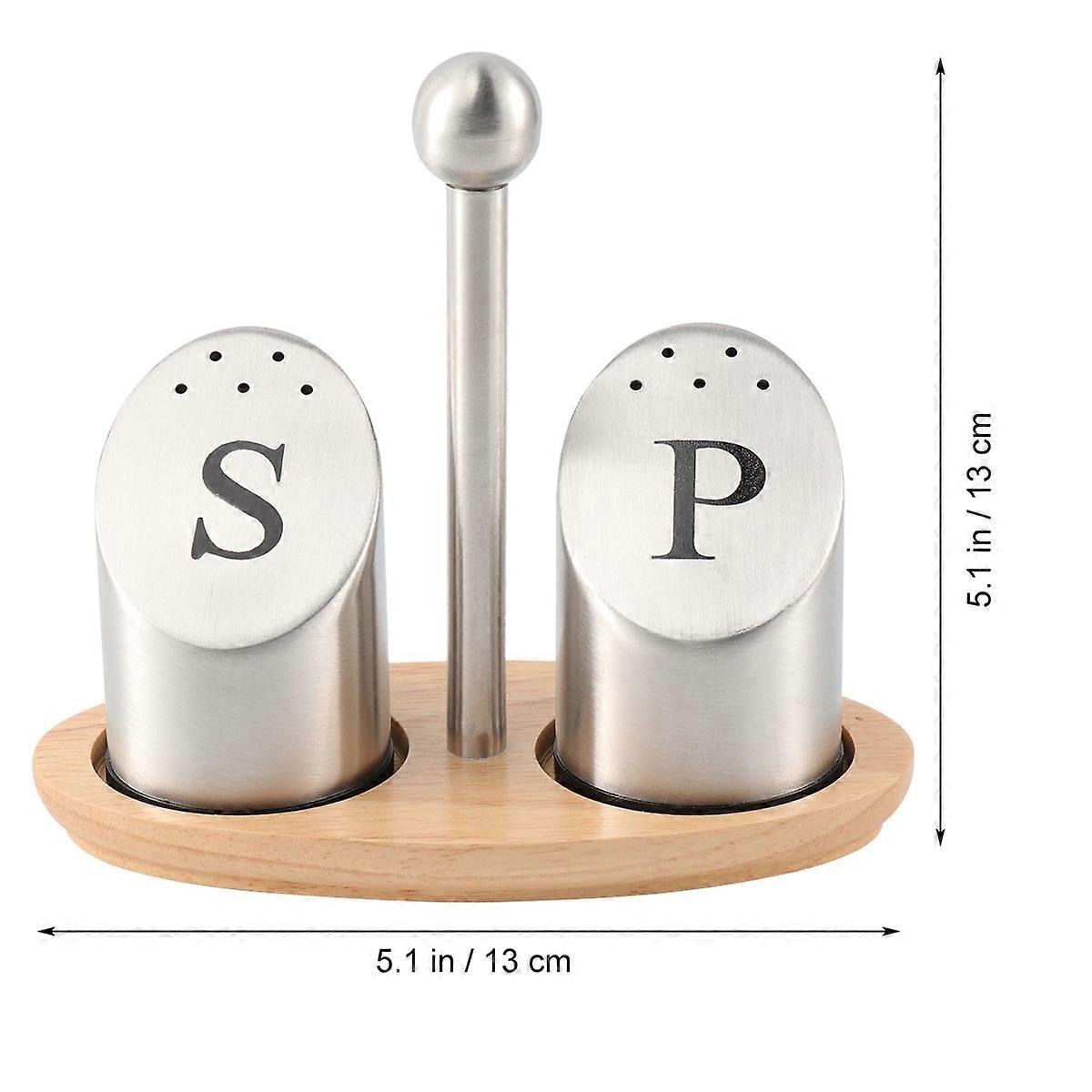 Rust-Proof Square Salt Shaker And Pepper Dispensing Pot Multi Color For Cooking And Dining 13.7 X 13 X 7 Cm 2Pcs