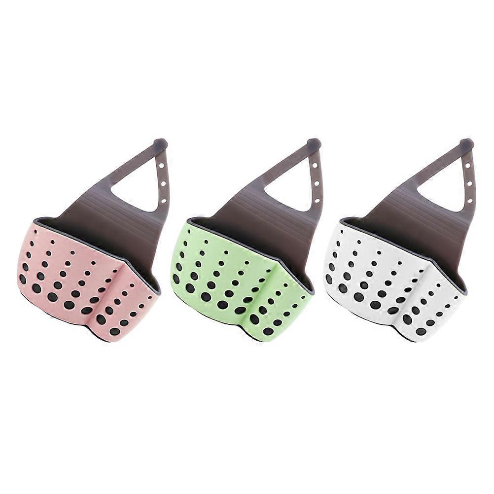 Kitchen Sink Storage Sponge Holder Drain Shelf Space-Saving 21x15x5 Cm 3Pcs