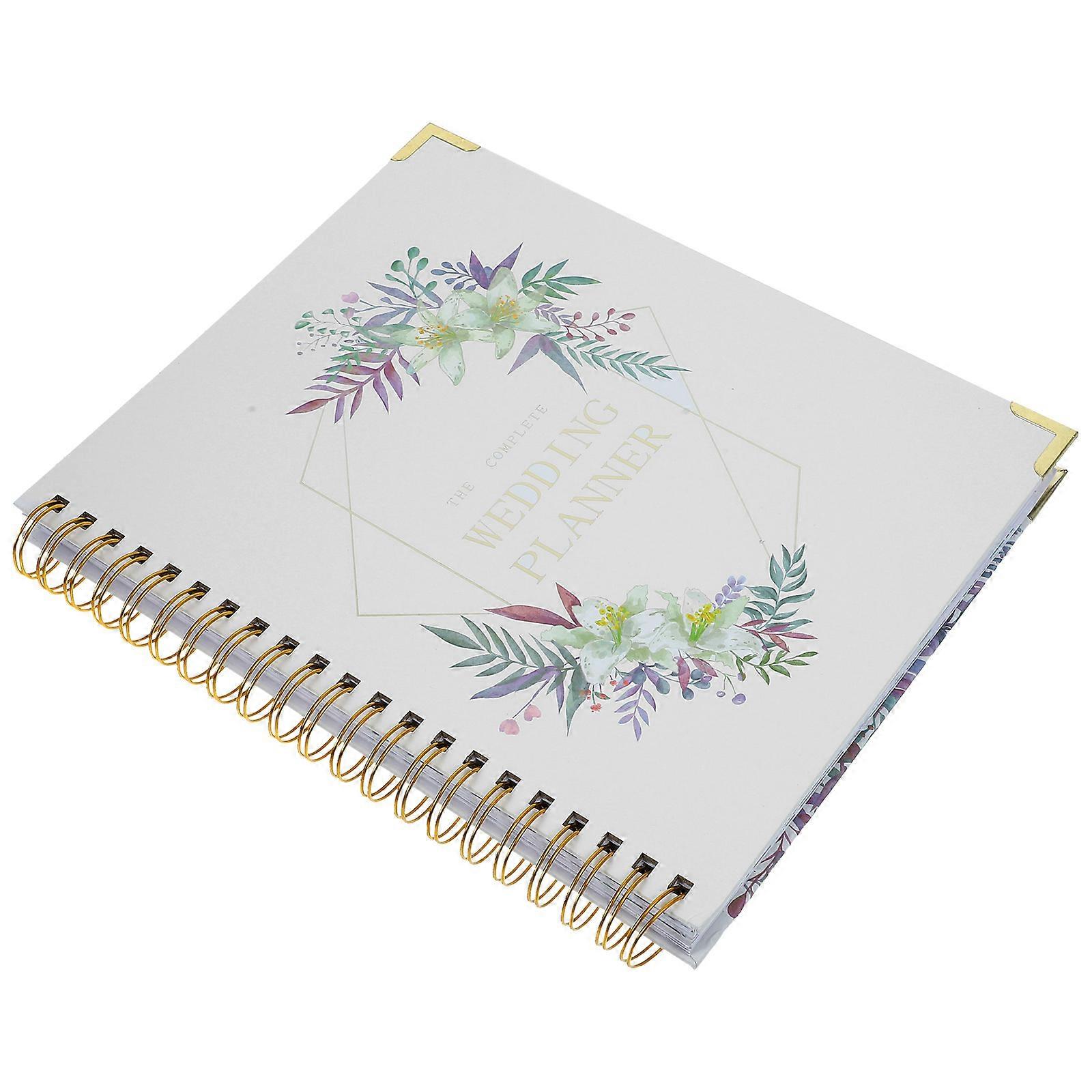 Wedding Planning Notebook 2Pcs Rectangular Multi Color Wedding Countdown Engagement Planner Notepad For Celebrations And Events