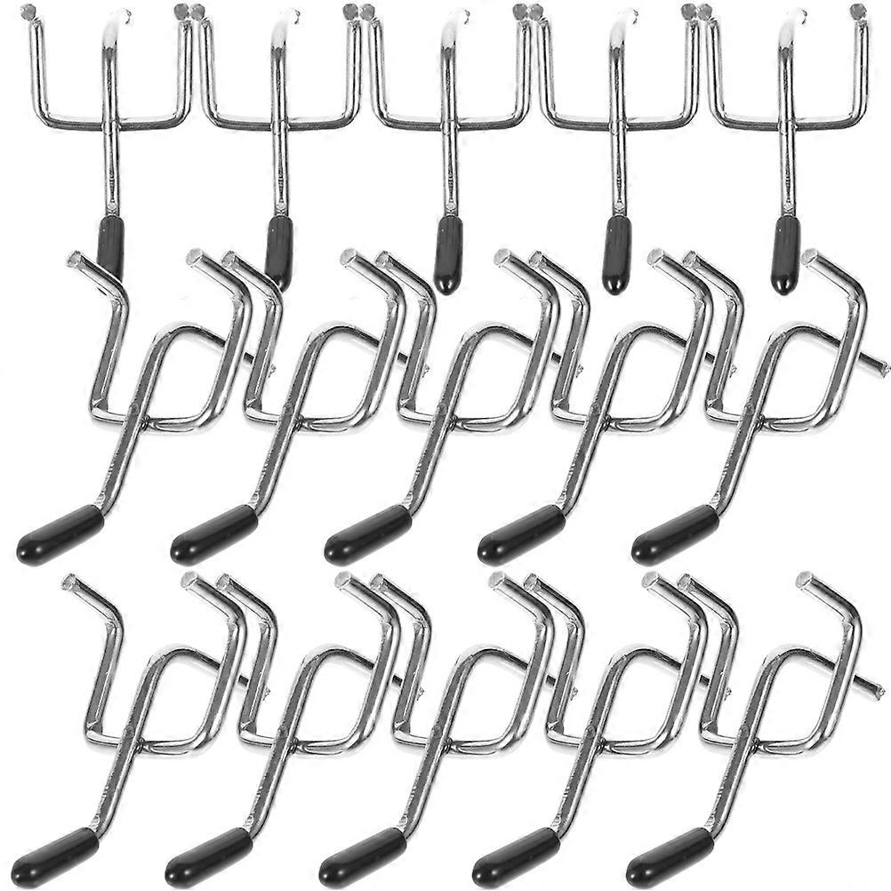 Iron Pegboard Hook Utility Hooks for Store Use 200Pcs Durable Silver Hooks