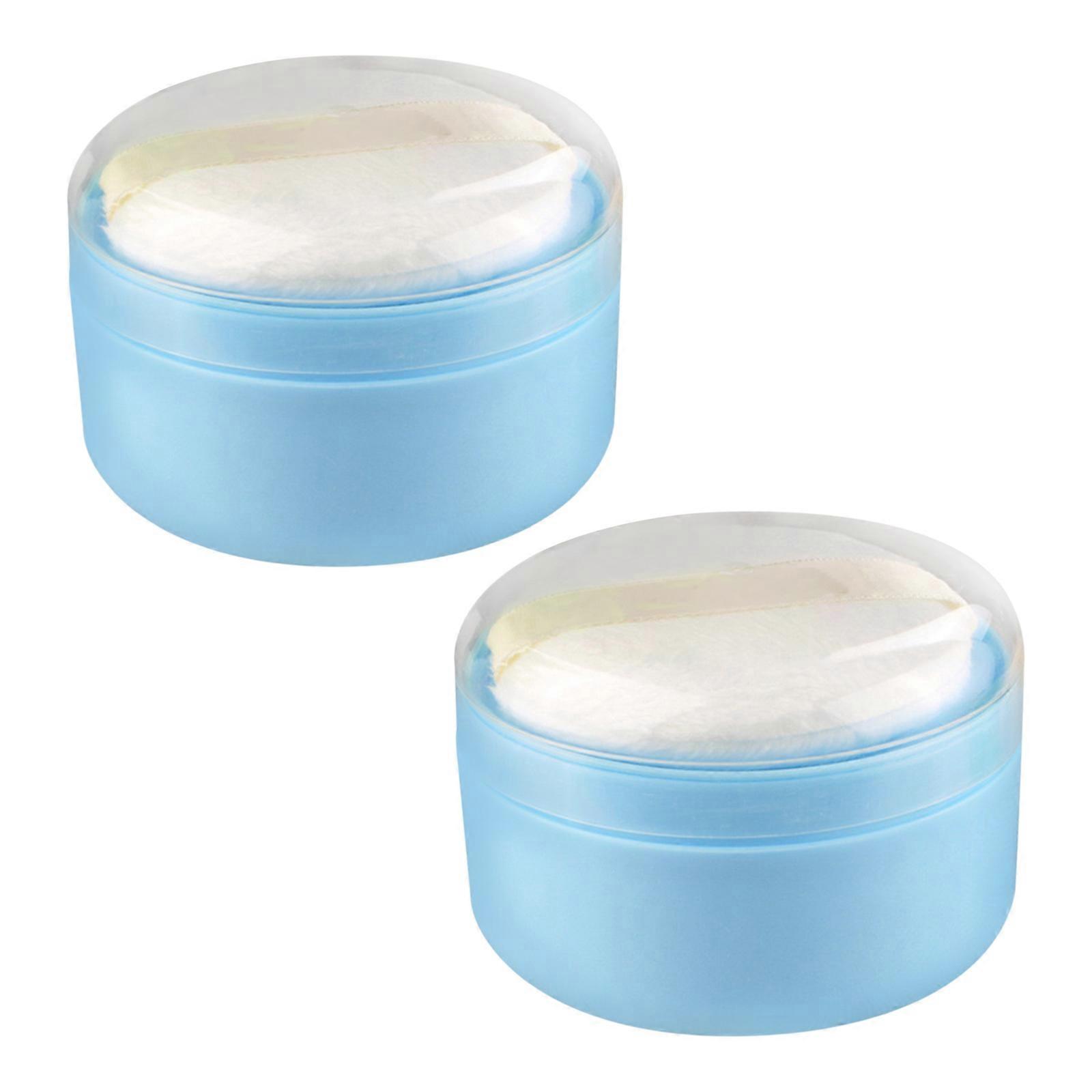 Powder Container 4Set Body Powder Puff with Sifter for Easy Use