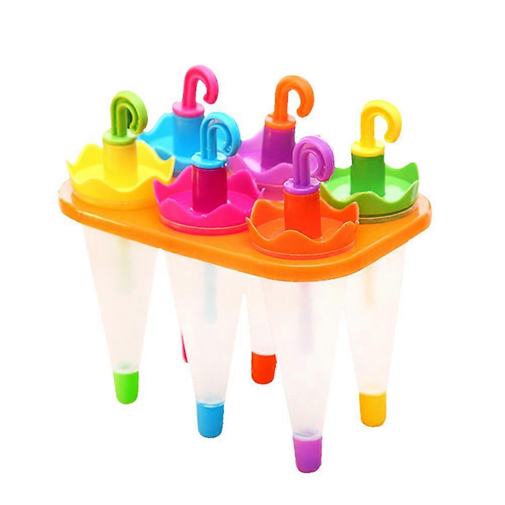 Reusable Ice Cream Moulds Ice Lolly Maker Mold Tool Plastic 2 Sets