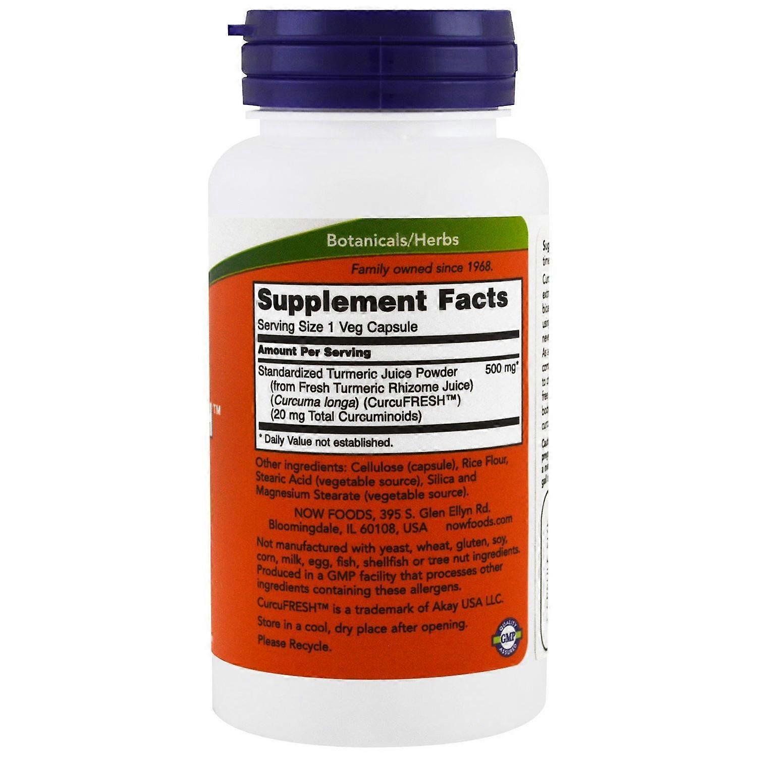 Now Foods, CurcuFresh Curcumin, 60 Veg Capsules