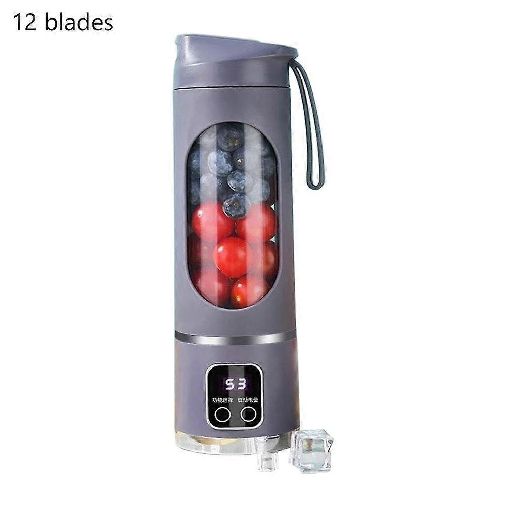 Multifunctional 1500mAh Electric Juicer With Digital Display Large Feed Port Easy Clean Portable For Healthy Fruits Vegetables