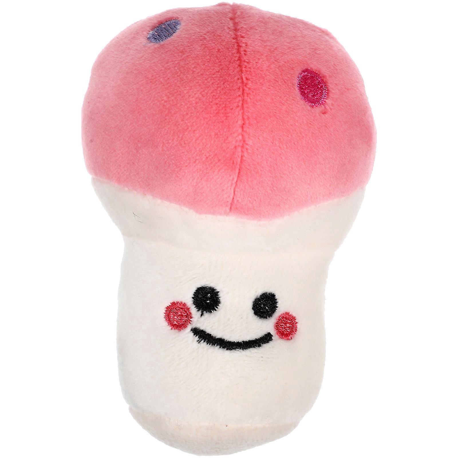 Mushroom Doll Desktop Decor for Decoration Use 1Pcs Red Plush Stuffed Toy
