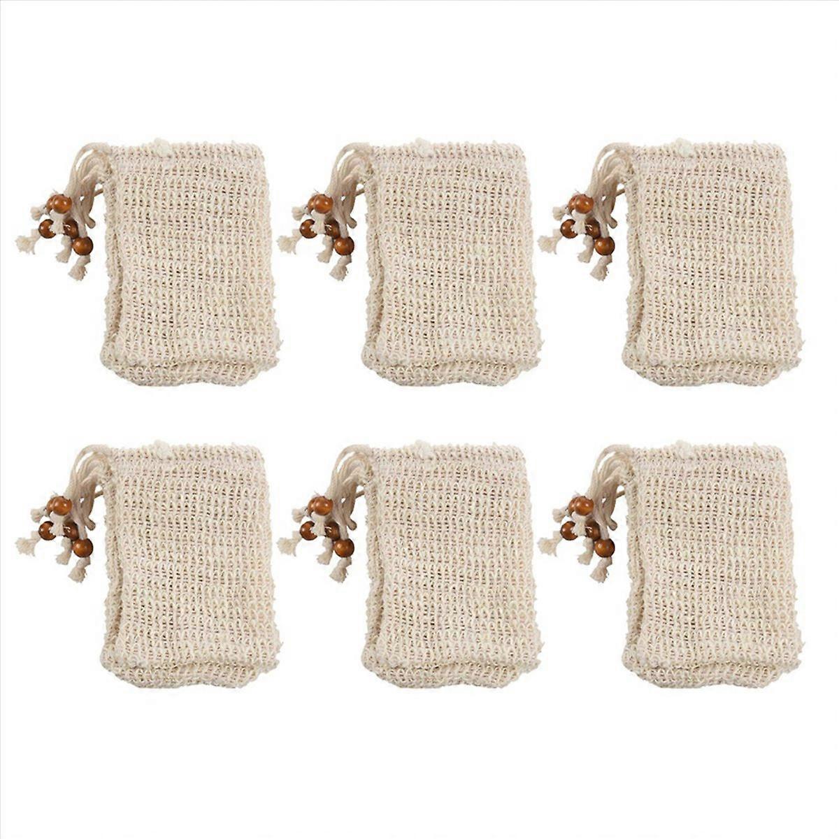 5 Pack Exfoliating Soap Bag Natural Soap Saver