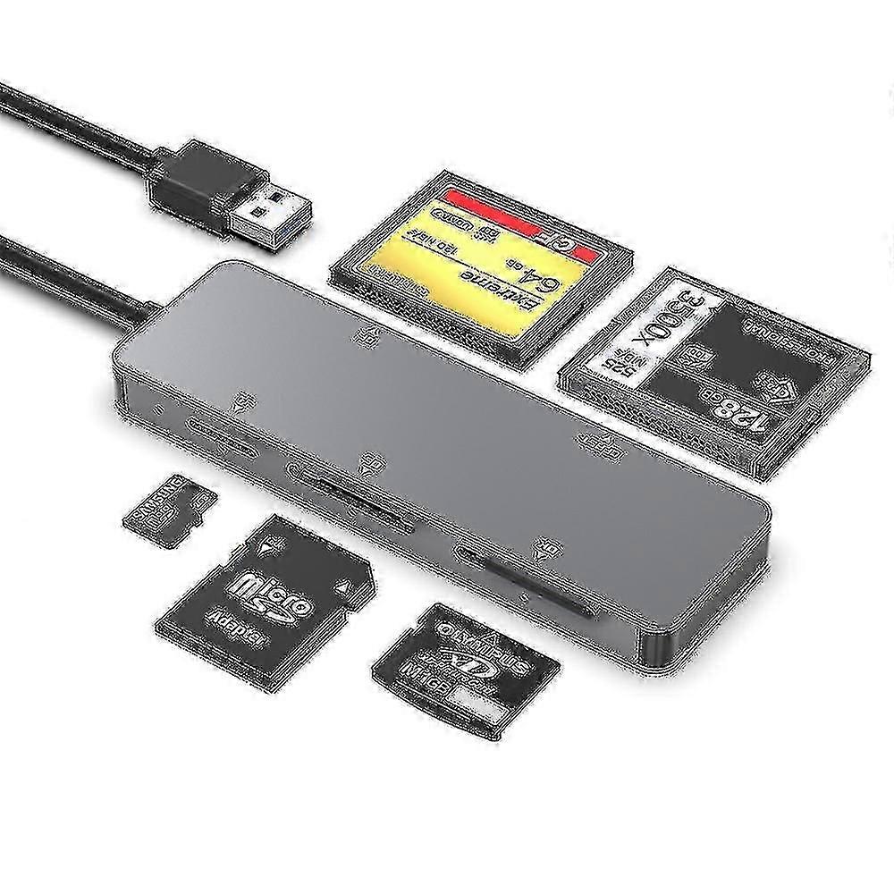 قارئ بطاقات شامل جديد Cf/sd/xd/cfast/tf قارئ البطاقات