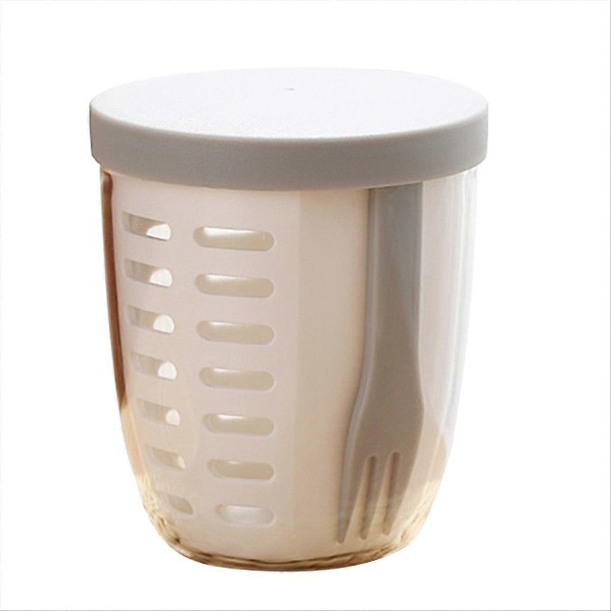 Fruit Salad Storage Cup with Lids and Fork, C