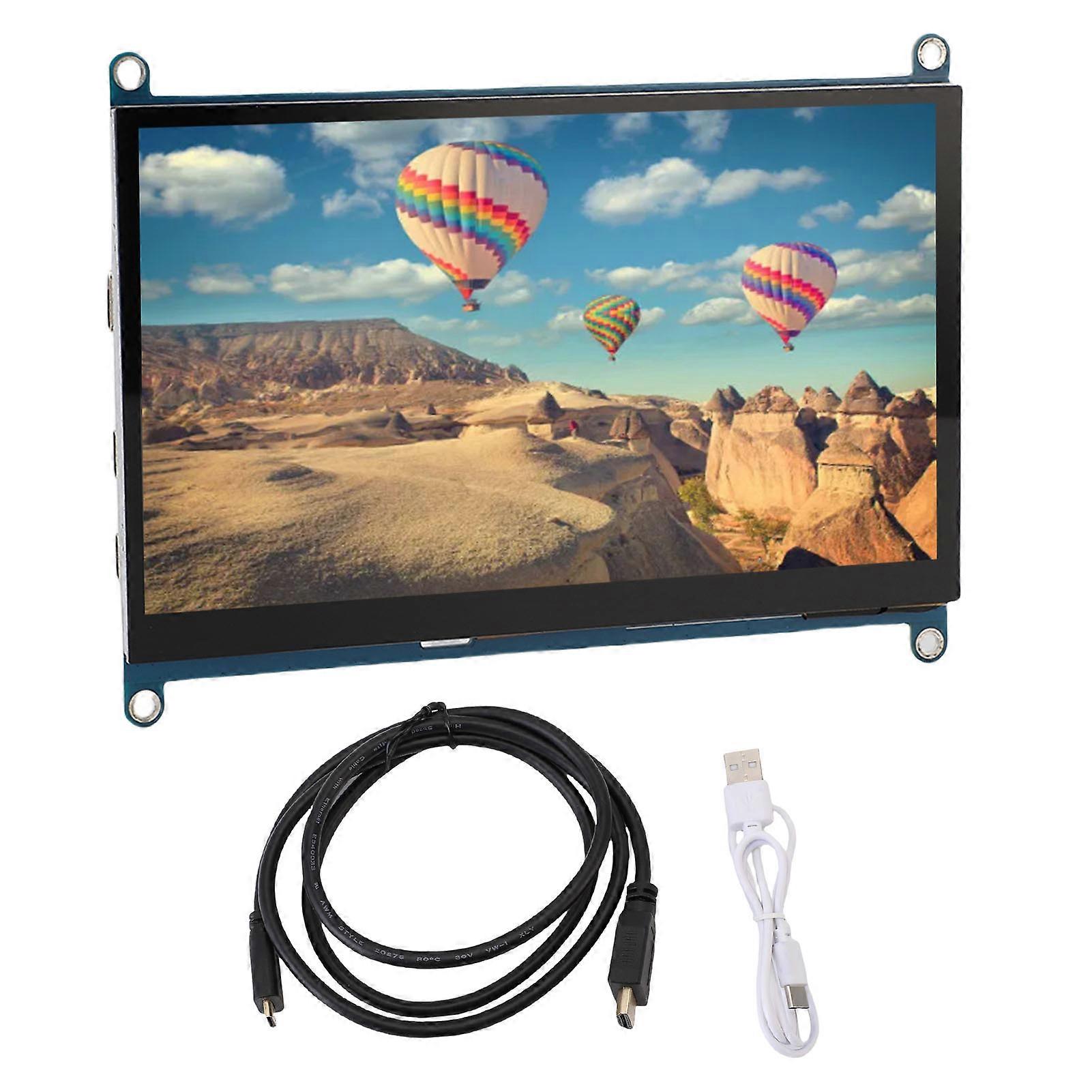7 Inch Capacitive Touch Screen Portable Display 1024x600 Resolution 5 Point RGB Interface