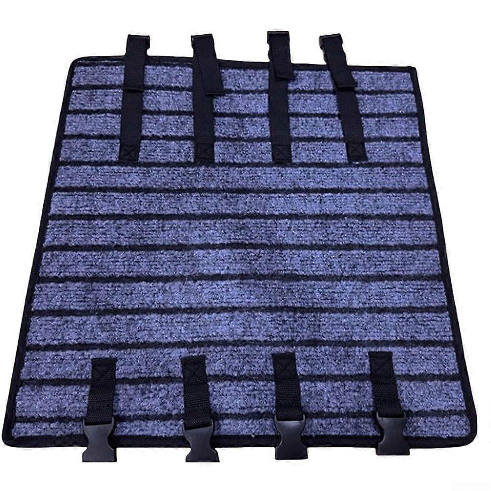 NonSlip RV Step Mat Buckle Closure, Adjustable Width 1826 cm, Polyester Fiber Dustproof Pad for Caravan Floor Mats