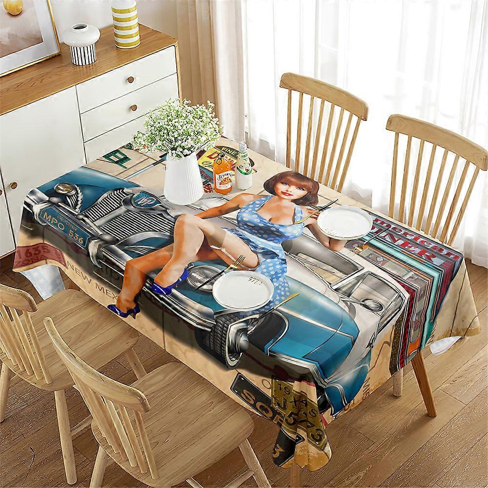 Table cloth table cloth table cloth waterproof rectangular high-end decorative table cloth beach