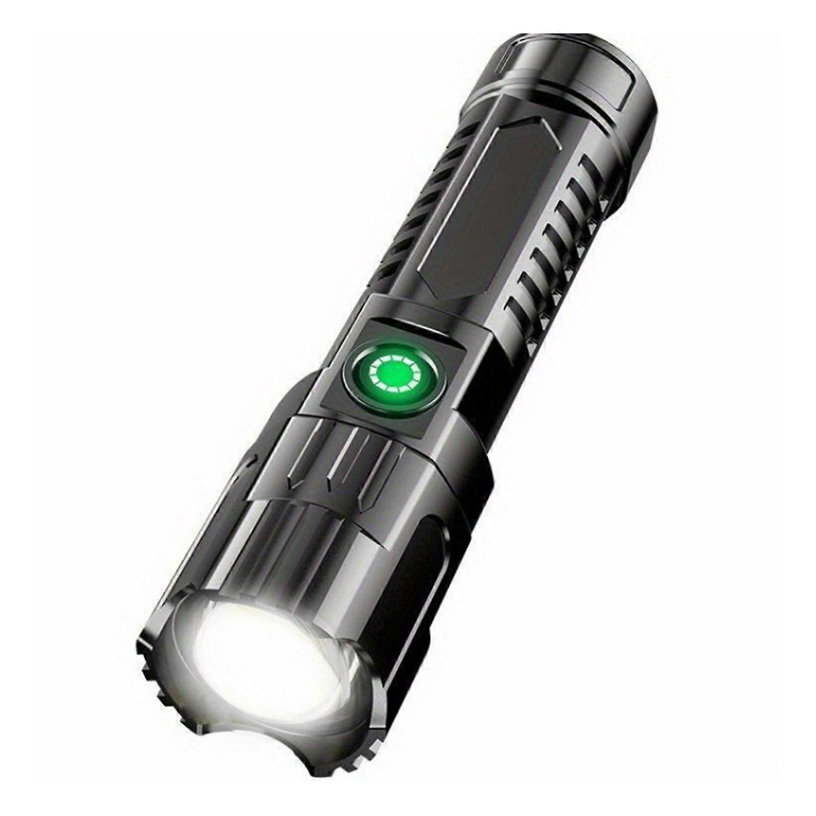 Jikaixiang LED Flashlight Super Bright High Lumens Waterproof Compact Portable Rechargeable Tactical Flashlight Emergency Torch