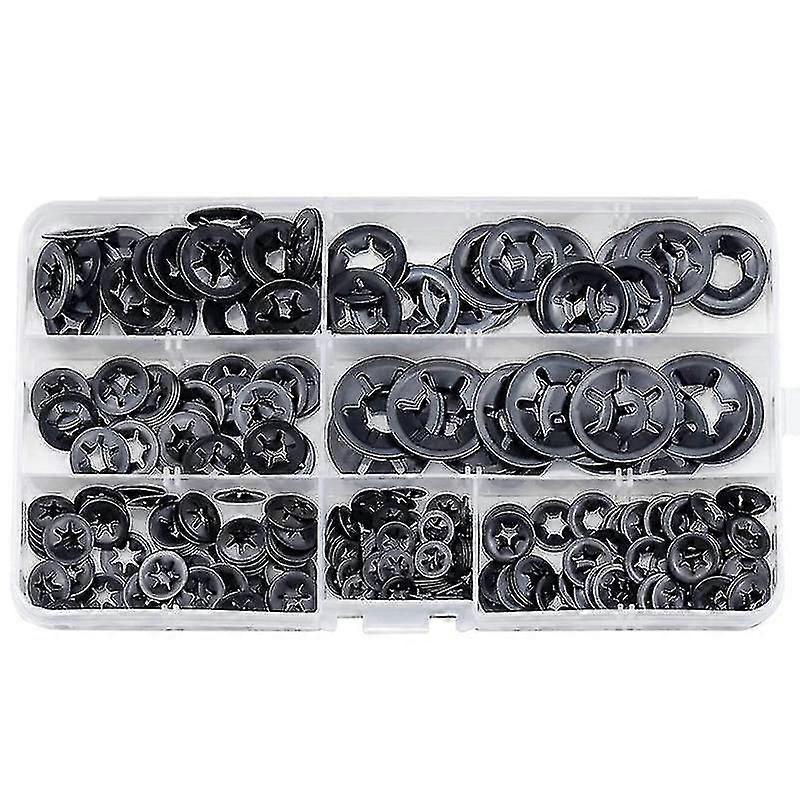 340 Piece Internal Tooth Star Lock Washer Locking Kit Quick Lock