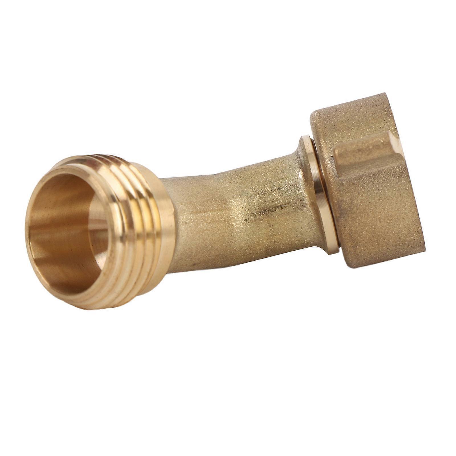 45 Degree Water Hose Elbow with Filter RV Water Hose Adapter for RV Travel Trailer 3/4 Inch NPT 