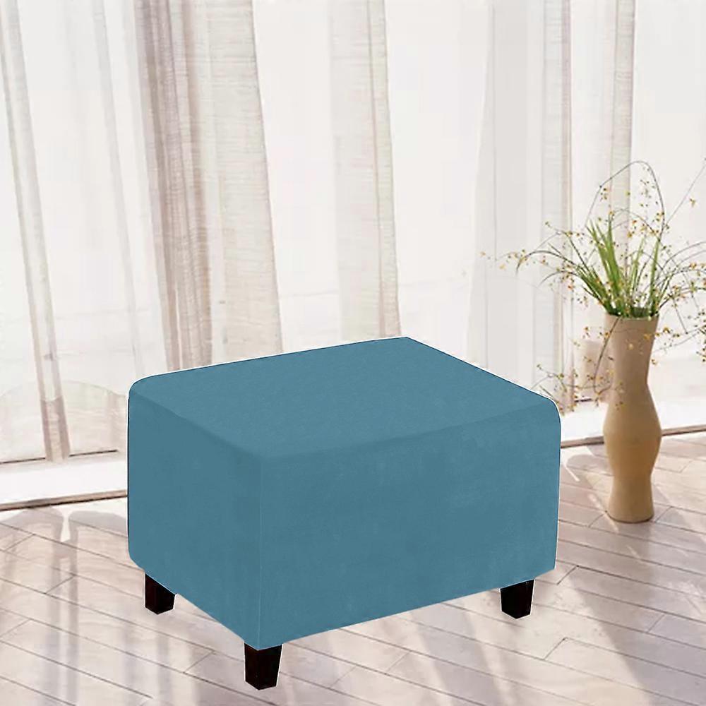 Stretch Ottoman Cover Footrest Stool Covers Rectangle Stretchable