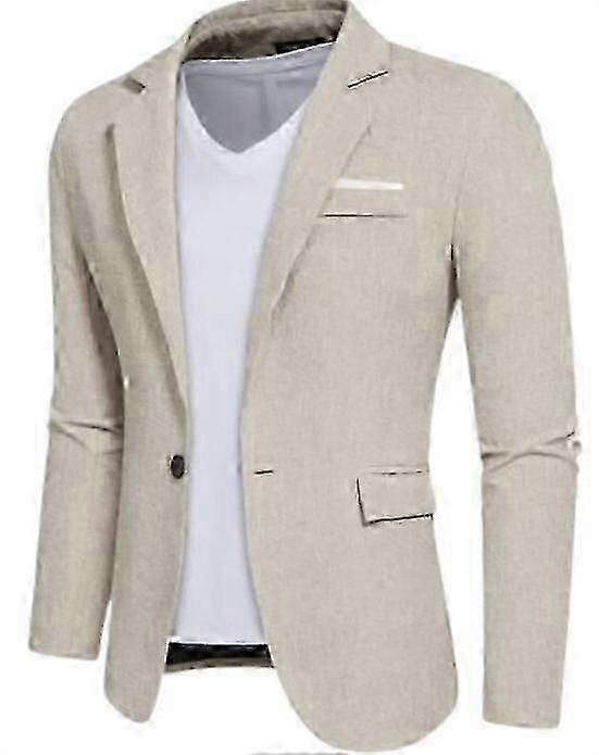 Men's Casual Blazer One Button Slim Fit Blazer