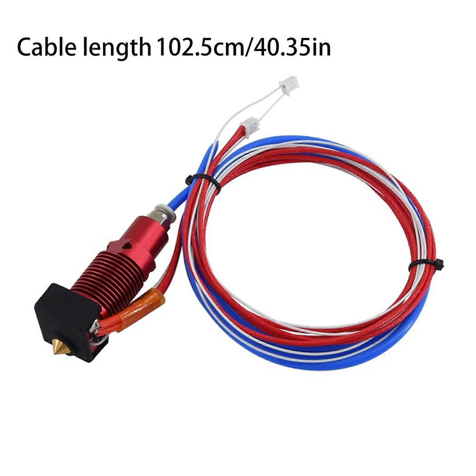 3D Printer Parts 24V Assembled Extruder Hotend Kit Nozzle Aluminum Heat Block for Ender-3 CR10 CR10S Pro Multicolor