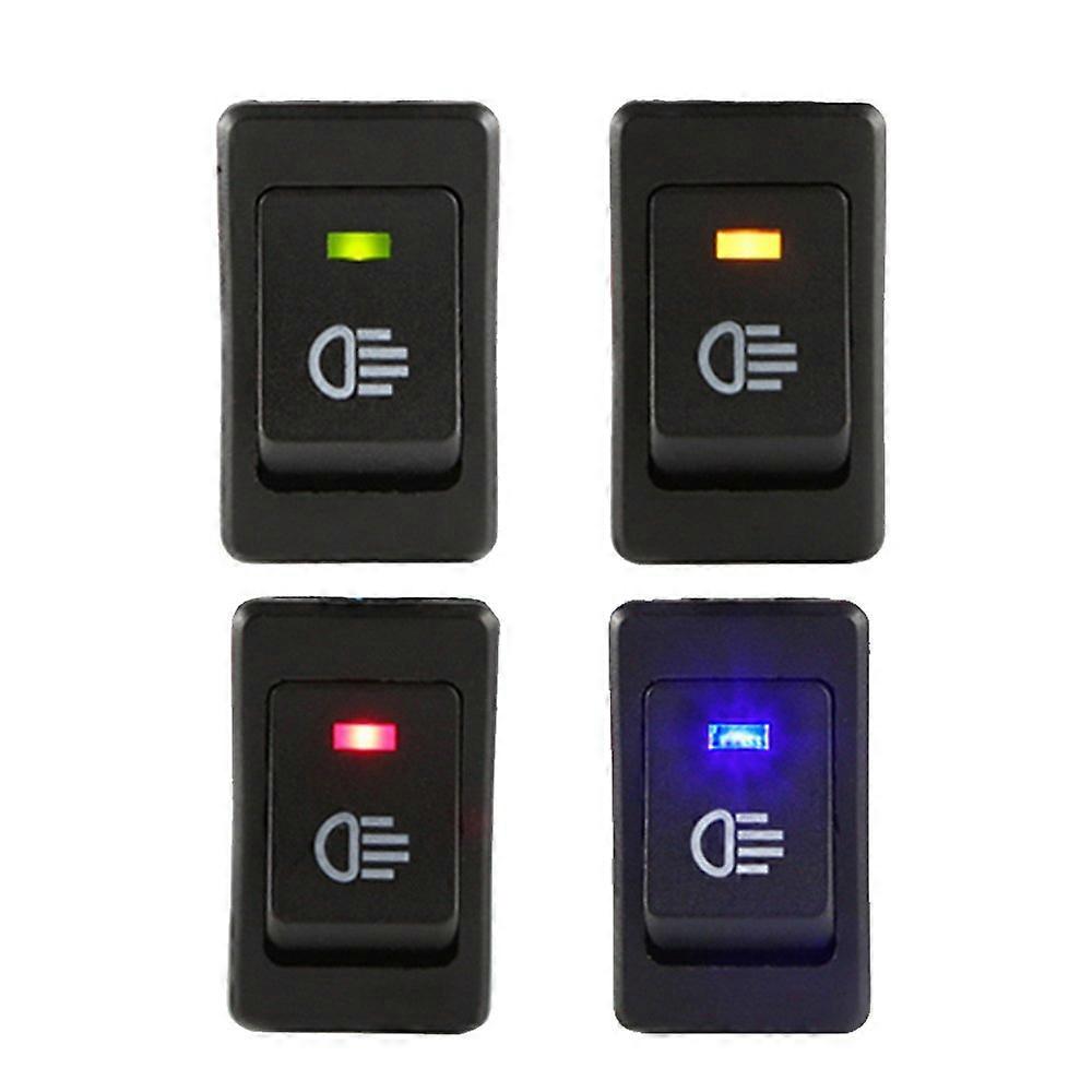 Car LED Fog Toggle Switch 12V Universal Fit Waterproof OEM Style
