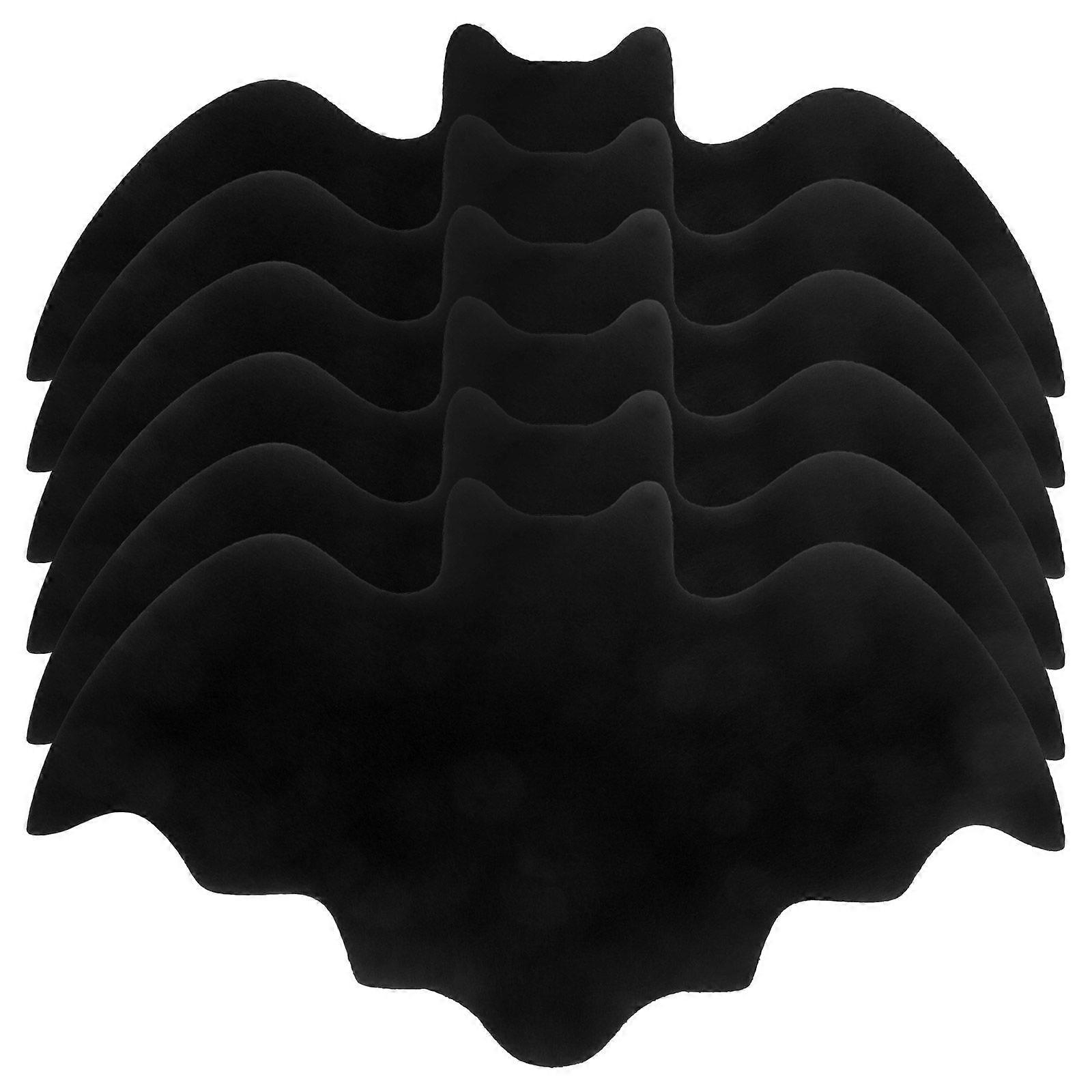 6Pcs Halloween Felt Bat Placemats Table Place Mats Tableware Mats Party Table Decoration