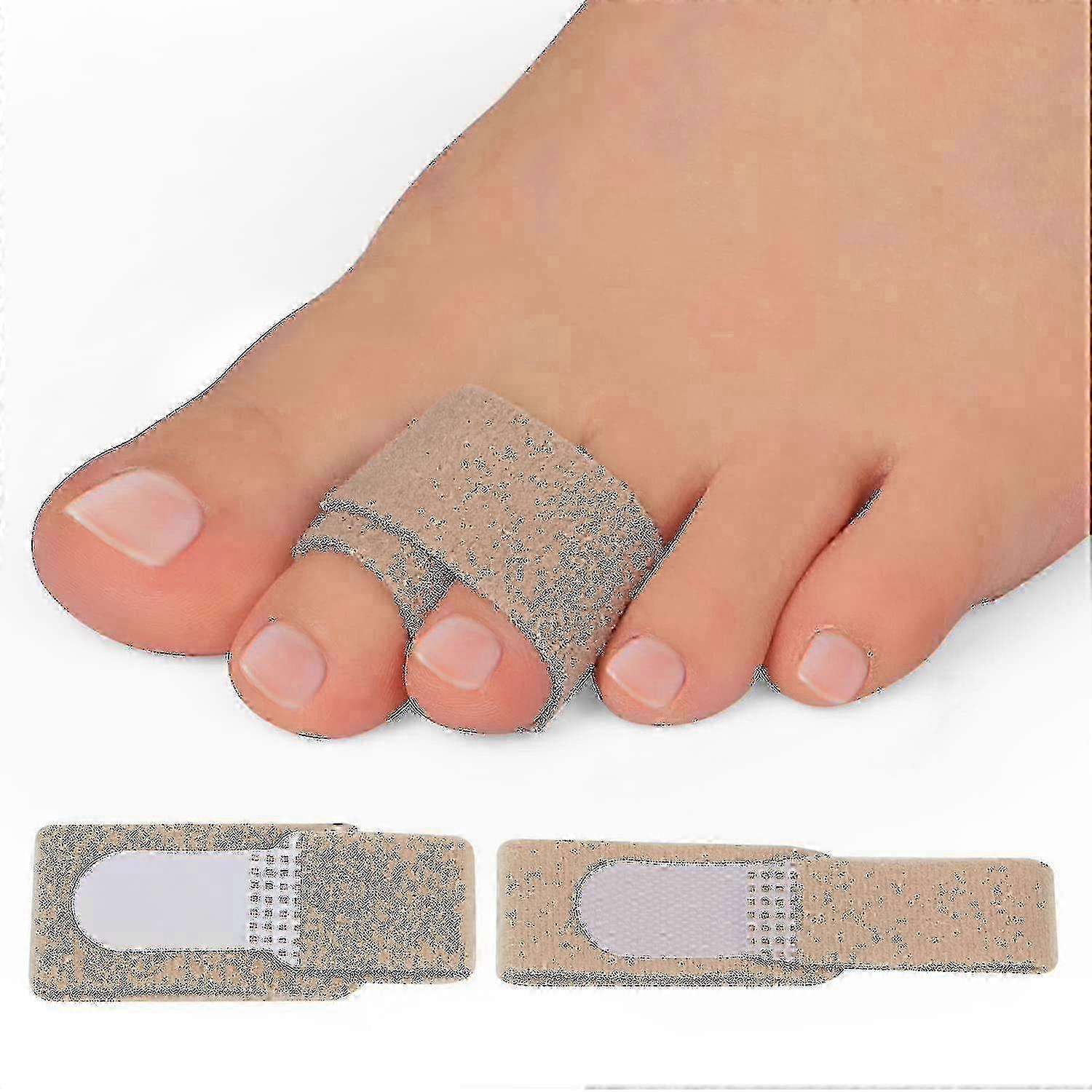 Up-grade Hammer Toe Straighteners For Bent Toes, 12 Pack Toe Splints, Toe Corrector, Toe Wraps For Curled Toes, Crooked Toes And Hammer Toes