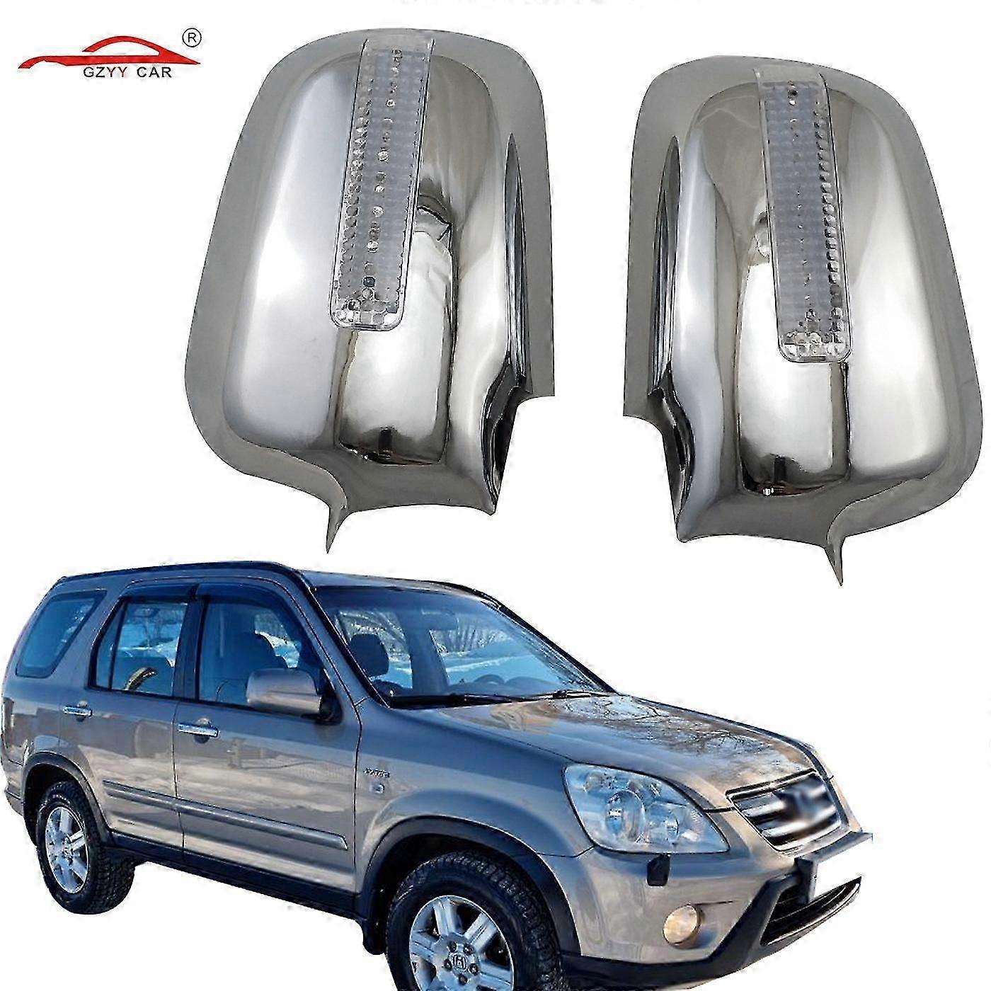 2001-2006Crv Rearview Mirror Cover With Light Abs Electroplating Accessories Rearview Mirror Cover Modification--xj