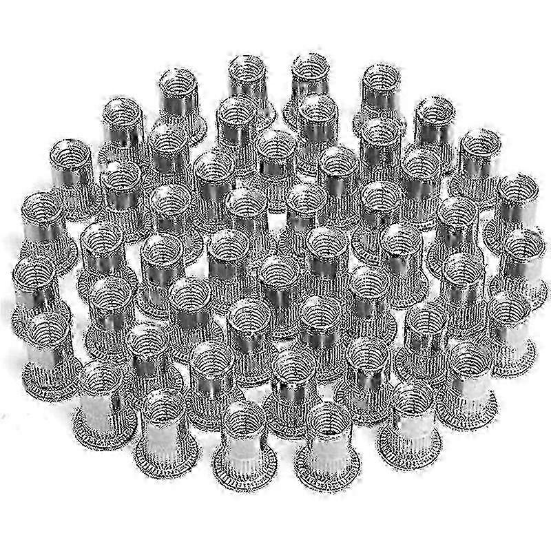100 Pcs M4 M5 M6 M8 Rivet Nuts, Threaded Inserts for DIY Home Decoration and Repair 2025